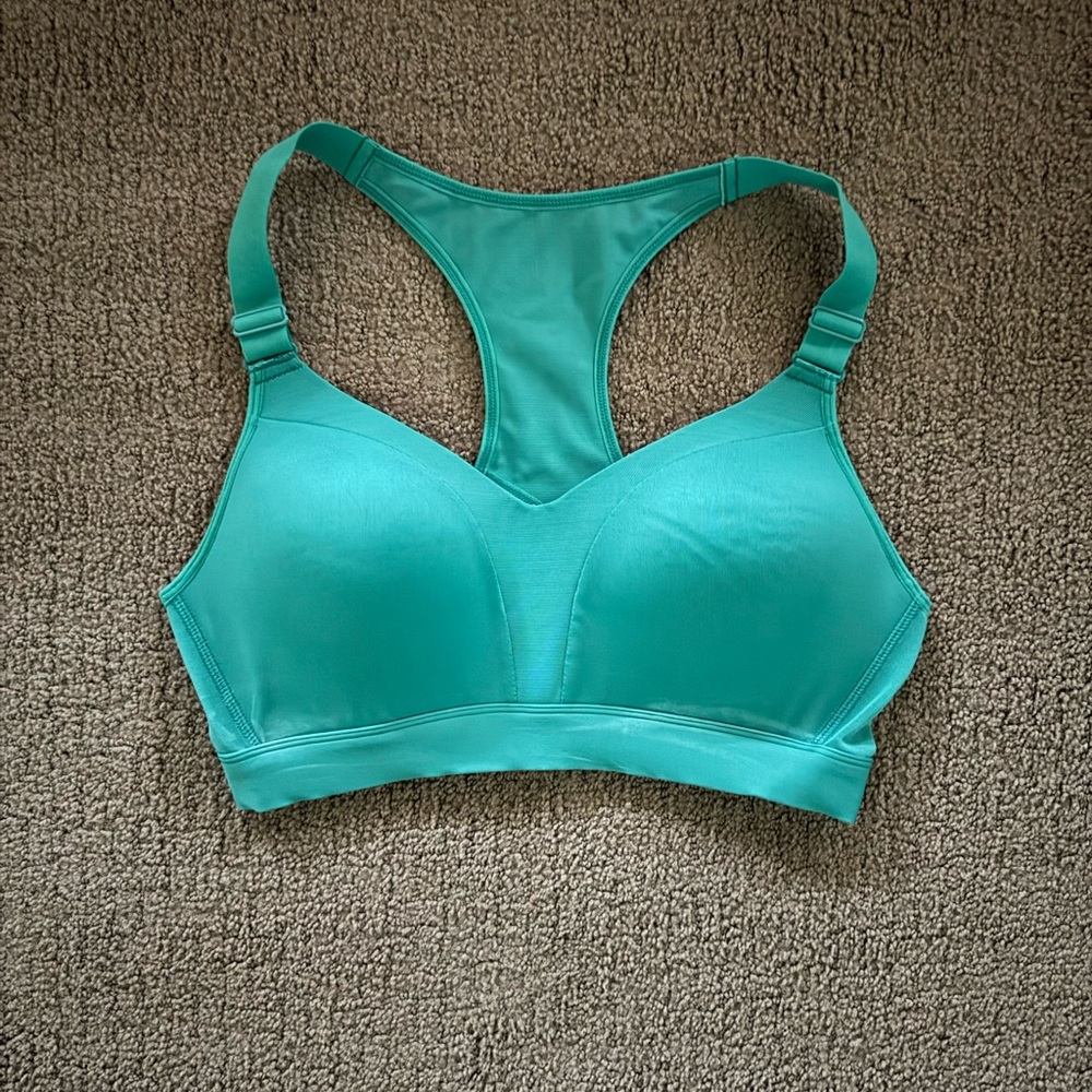 Spider Vibrant Teal Sports Bra for Women size Large